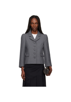 SHUSHU/TONG Gray Lapel Short Blazer