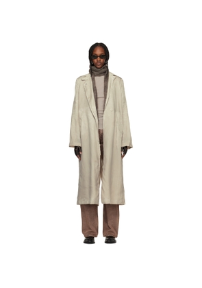 OUR LEGACY Gray Capital Trench Coat