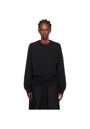 Stone Island Black 6100060 Organic Cotton Fleece Sweatshirt