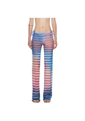 Jean Paul Gaultier Blue & Pink 'The Air' Lounge Pants