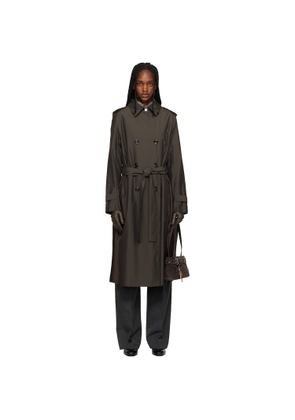 OUR LEGACY Brown Origami Trench Coat