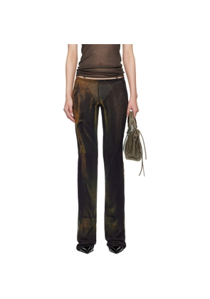 Jean Paul Gaultier SSENSE Exclusive Green Printed Acid Water Lounge Pants