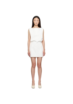 KHAITE White Toma Minidress
