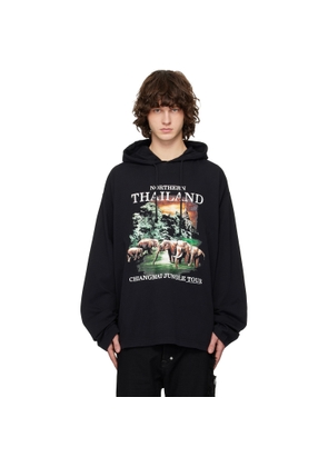 VETEMENTS Black 'Thailand' Tourist Light Hoodie