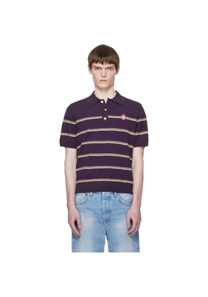 Casablanca Purple Stripe Polo