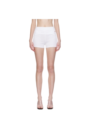 Jean Paul Gaultier White 'The Garter' Mini Shorts