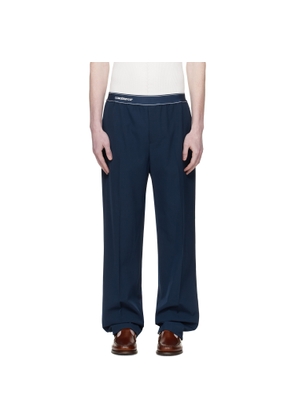 Casablanca Navy Wool Sports Trousers