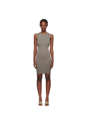 FLORE FLORE Taupe Esmé Midi Dress