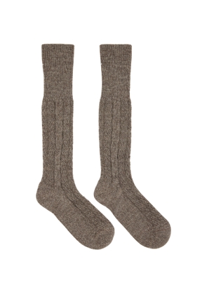 Maison Margiela Brown Bootleg Socks
