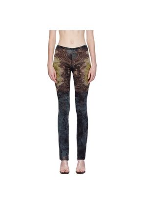Jean Paul Gaultier Black & Yellow 'The Médaillon' Lounge Pants