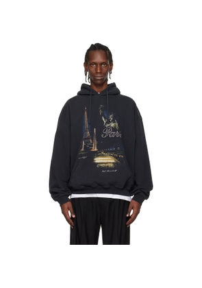 VETEMENTS Black 'Paris' Tourist Hoodie