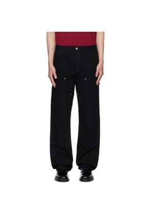 Carhartt Work In Progress Black Double Knee Trousers
