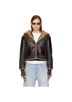 Acne Studios Brown Shearling Jacket