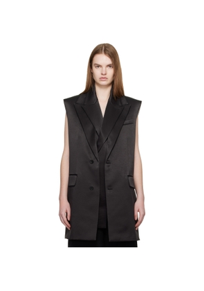 Jean Paul Gaultier Black Double Layer Body Detail Vest