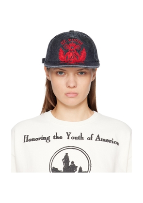 Rhude Black St. Rhude Seal Curved Brim Denim Cap