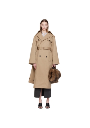 Jean Paul Gaultier Beige 'The Hooded' Trench Coat