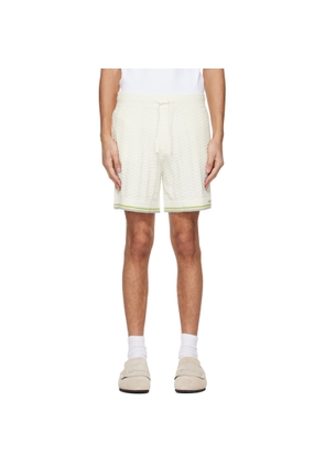 Casablanca Off-White Tennis Boucle Shorts