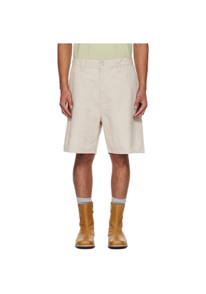 Carhartt Work In Progress Off-White Walter Single Knee Shorts