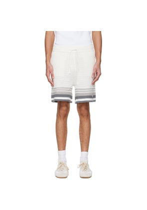Casablanca Off-White Crochet Shorts