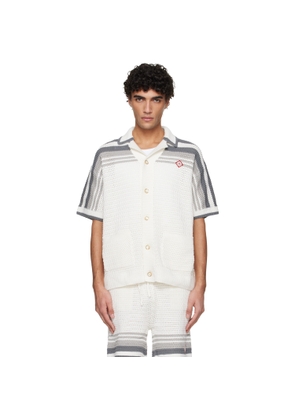 Casablanca Off-White Tennis Crochet Shirt