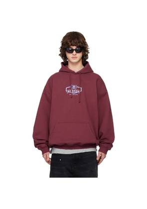 VETEMENTS Red 'Brugge' Tourist Hoodie