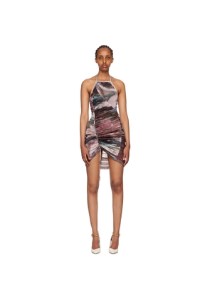 BALMAIN Multicolor Printed Minidress