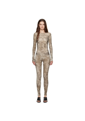 Jean Paul Gaultier Beige 'The Médaillon' Jumpsuit