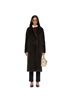 Max Mara Green Rosanna Faux-Fur Coat