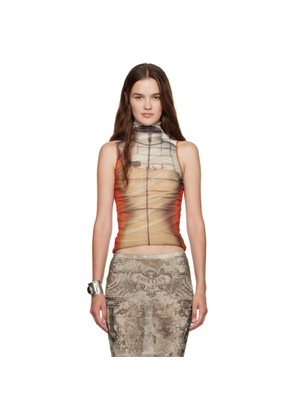 Jean Paul Gaultier Multicolor 'The Fire' Tank Top