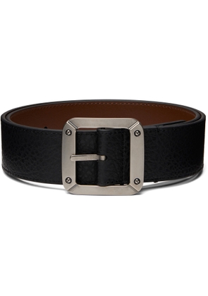 Acne Studios Black Grainy Reversible Belt