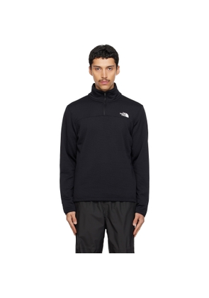 The North Face Black Cedar Trail Grid Fleece Quarter-Zip Sweatshirt