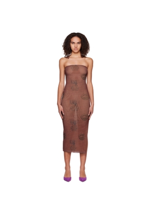 Miaou Brown Lila Midi Dress