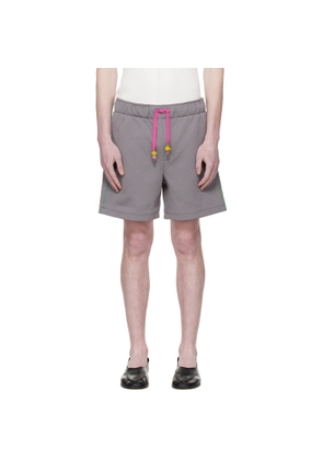 Casablanca Gray Jacquard Shorts