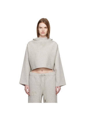 Jean Paul Gaultier Gray 'The Embossed Gaultier' Hoodie