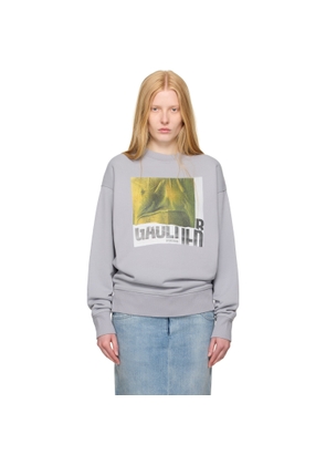 Jean Paul Gaultier SSENSE Exclusive Gray Cotton Water Print Sweatshirt