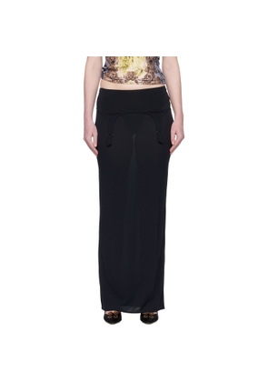 Jean Paul Gaultier Navy 'The Long Garter' Maxi Skirt