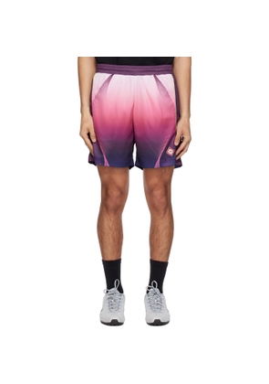 Casablanca Pink & Purple Gradient Football Shorts