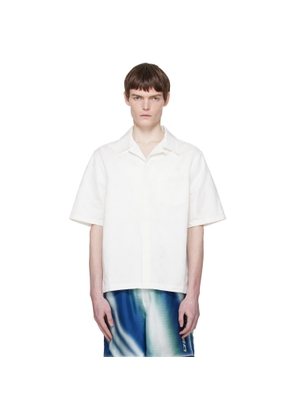 Casablanca White Monogram Short Sleeve Shirt