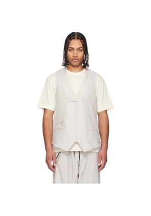 Y-3 Taupe Chapea Tailored Waistcoat