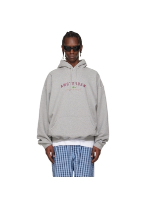VETEMENTS Gray 'Amsterdam' Tourist Hoodie