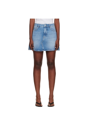 Holzweiler Blue A-Line Denim Miniskirt