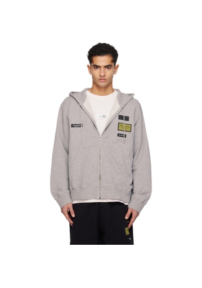 MM6 Maison Margiela Gray Label Patch Hoodie
