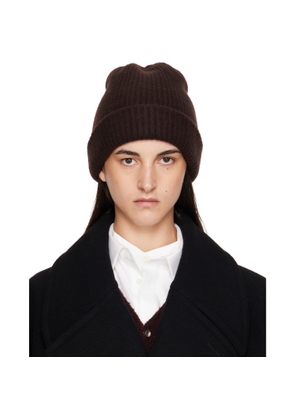 Maison Margiela Brown Cashmere Beanie