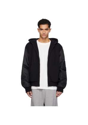 MM6 Maison Margiela Black Hooded Jacket