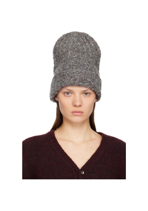 Maison Margiela Gray XL Wool Beanie