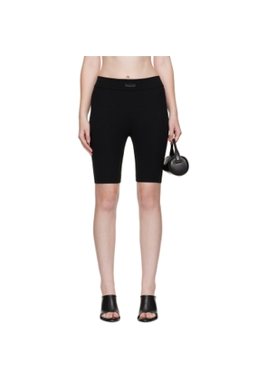 Fear of God ESSENTIALS Black Soft Rib Biker Shorts