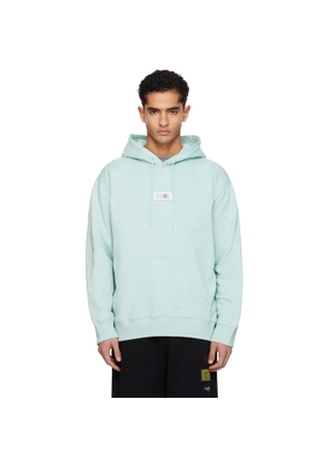 MM6 Maison Margiela Blue Logo Patch Hoodie