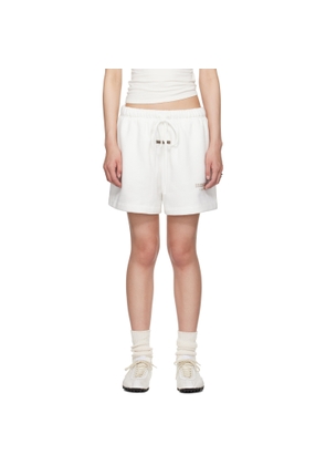 Fear of God ESSENTIALS White Soccer Fleece Shorts