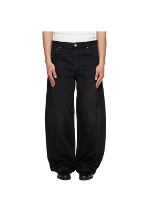 VETEMENTS Black Cut Cross Jeans