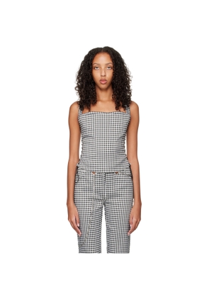 Miaou SSENSE Work Capsule – Black & White Vallois Corset